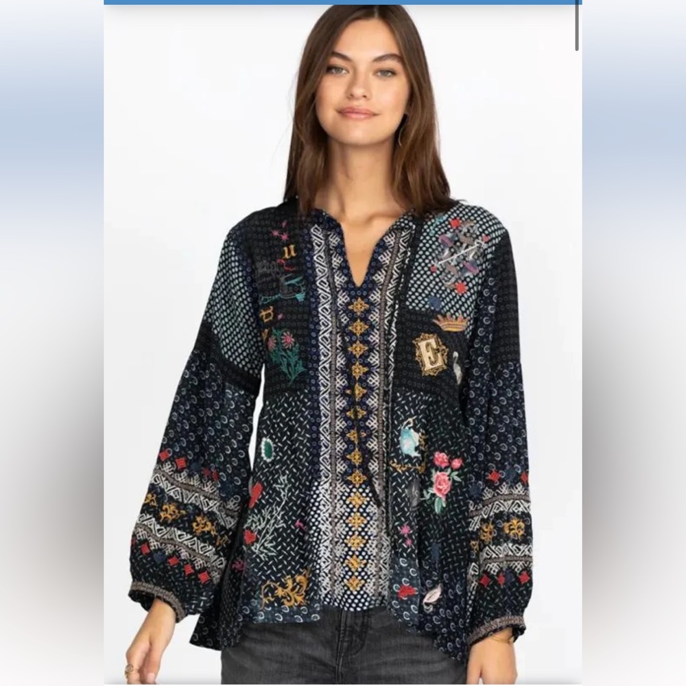Johnny Was Wonder Blouse Size Medium